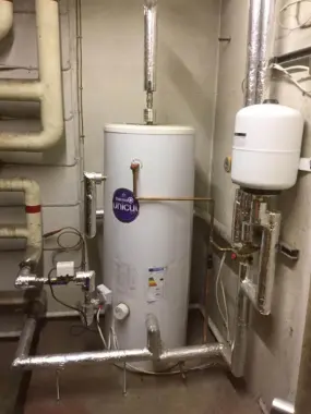 Commercial boiler pipework installation